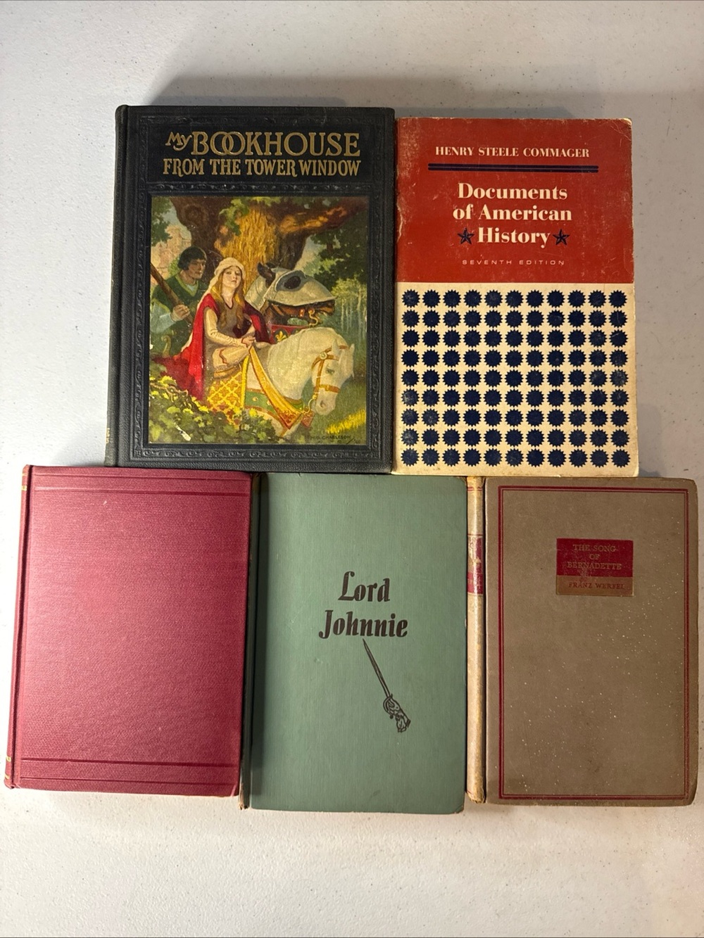 Vintage Hardcover Book Lot 5 Literature Poetry History Bernadette Bookhouse